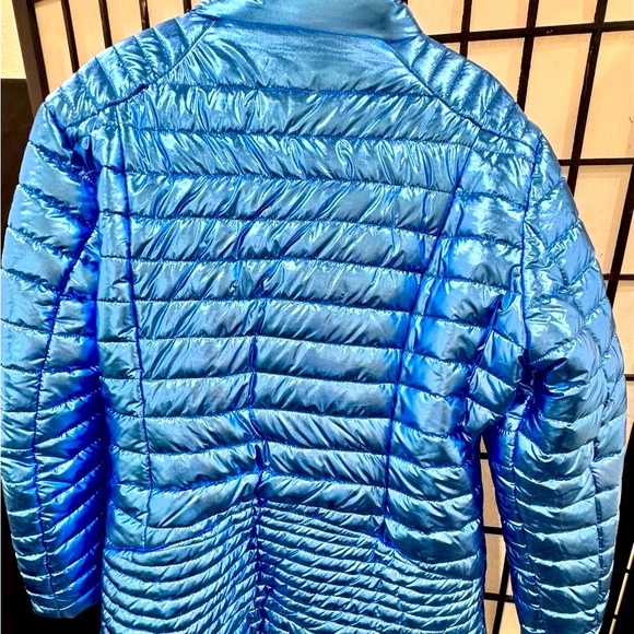 White Mark Metallic Blue Puffer 2x - Picture 2 of 8